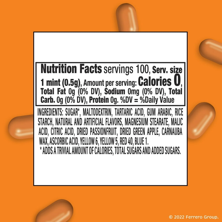Tic Tac Fresh Breath Mints, Orange, Bulk Hard Candy Mints, Perfect