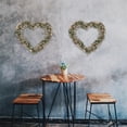thumbnail image 6 of Kingtowag Unfinished Wooden Wreath Frame, 30cm Outer Diameter Heart Shape, Crafts Hanging Floral Hoop Garland, 6 of 8