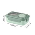 thumbnail image 3 of VOAVEKE Lunch Box,Snack Box, Adult Lunch Box Stackable Lunch Box Container With 3 Compartments Plastic Cutlery Large Capacity Design Microwaveable, 3 of 4