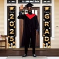 thumbnail image 4 of Decorative Flags, Congratulations Class of 2025 Sign Banner Door Cover Graduation Decorations Large Front Door Porch Sign Indoor Outdoor Photo Booth Props, Flags_ Banners & Accessories, 4 of 9