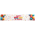 thumbnail image 5 of LUUFILx Happy 100th Day of School Banner Celebration Decorations Colorful Backdrop School Party Supplies Classroom Event Background Photography Props, 5 of 8