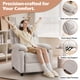 thumbnail image 4 of Korser Sillón Reclinable Push Back Con Bolsillos,Pequeño Para Espacios Reducidos,Lino,Beige, 4 of 7