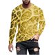 thumbnail image 2 of Blusas y camisas de manga larga con cuello redondo para hombre, blusa informal de manga larga con cuello redondo y estampado., 2 of 5