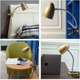 thumbnail image 3 of Energetic Lighting 11" 3.5W LED Desk Lamp Cool White Corded Gold Finish, 3 of 8