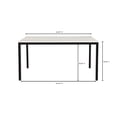 thumbnail image 3 of Moe's Home Collection Parson Stone Dining Table White Color, 3 of 7