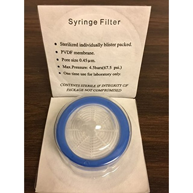 ADVANGENE Filtre Seringue Stérile, PVC 0.45?m 30mm Bleu (30/PK)