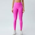 thumbnail image 5 of Xudanell Women Workout Out Pocket Leggings Fitness Sports Running Yoga Athletic Pants (Hot Pink,M), 5 of 6