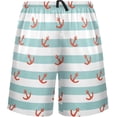 thumbnail image 2 of GZHJMY Anchor Pajama Pants Short for Men, Lounge Pants Lightweight Men Pajama Bottoms with Drawstring Pockets, Christmas New Year Birthday Gifts, Large, 2 of 7