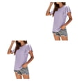thumbnail image 4 of Minnieouse Camiseta de mujer con volantes de Color sólido cuello estética linda blusa suelta fiesta noche Club verano Top niñas ropa Type22 NO22, 4 of 6