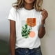 thumbnail image 2 of Blusa informal de manga corta con cuello redondo y estampado de verano a la moda para mujer Pompotops hkajfhjk468260, 2 of 6