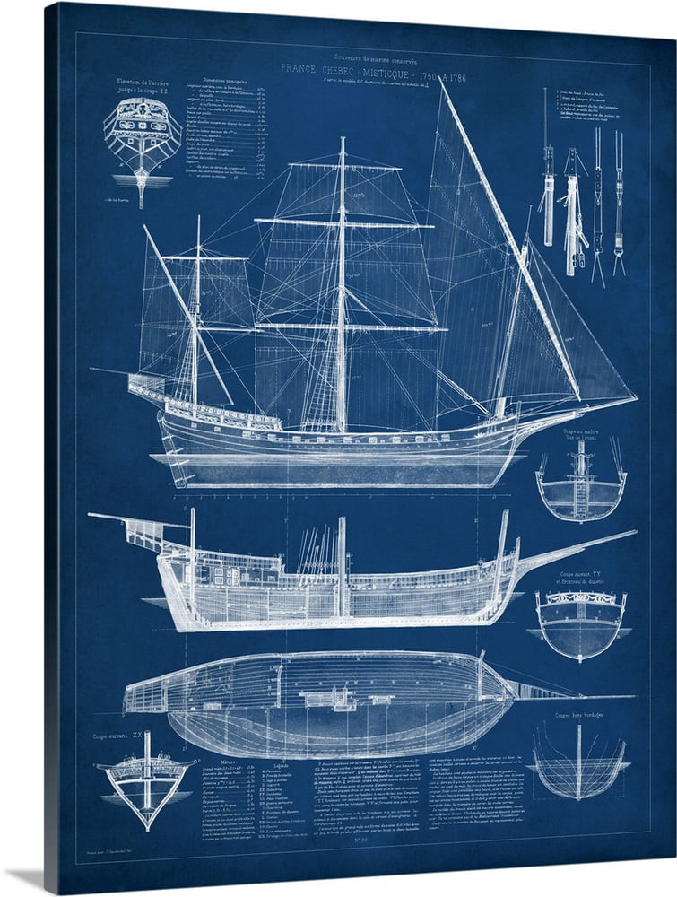 Vintage Nautical Collage Ship Wheel Poster Canvas Prints Painting Wall Art 5PCS 