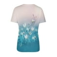 thumbnail image 5 of Heliisoer Hauts pour Femmes, Liquidation d'Été Mode Femme Décontractée Col Rond Imprimé Blouse Manches Courtes T-Shirt Hauts d'Été, 5 of 5