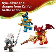 LEGO NINJAGO Zilvar and Grimtak the Dragon Beast - Building Toy for Boys & Girls, Ages 7+ Dragon Action Figure with 3 Minifigures - Gift for Birthdays - 71863