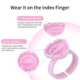 thumbnail image 2 of 100pcs Bagues de Colle pour Extensions de Cils Porte-Colle Intelligent Tasse de Colle Jetable pour un Aération Rapide et Facile, 2 Méthodes d'Utilisation, Rose, 2 of 5