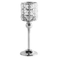 thumbnail image 2 of Crystal Candle Holder Candelabra Party Centerpiece Candlestick Home Decor M Silver, 2 of 8