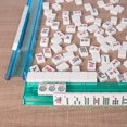 thumbnail image 4 of Set de juego Mahjong TIASUSAN American 166 fichas de color verde claro, 4 of 8