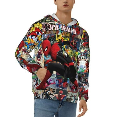 Spider-Man 29 Hoodies For Teen Men Boys Pullover Hoodie Sweatshirt With Pockets For Birthday Gift,Men'S Hoodie Pullover Hooded Sweatshirt Hoodies With Bigpockets For Men,Small