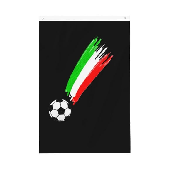 Flag 2x3ft Italian Flag And Football Double Printed Flag Banner Tapestry Dorm Room Home College Decor