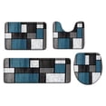 thumbnail image 2 of WWC 4‑Piece Bathroom Rug Set, Soft Non‑Slip Absorbent Bath Mat, U-Shape Contour Toilet Mat & Runner Rug for Bathroom and Shower Room, 2 of 8