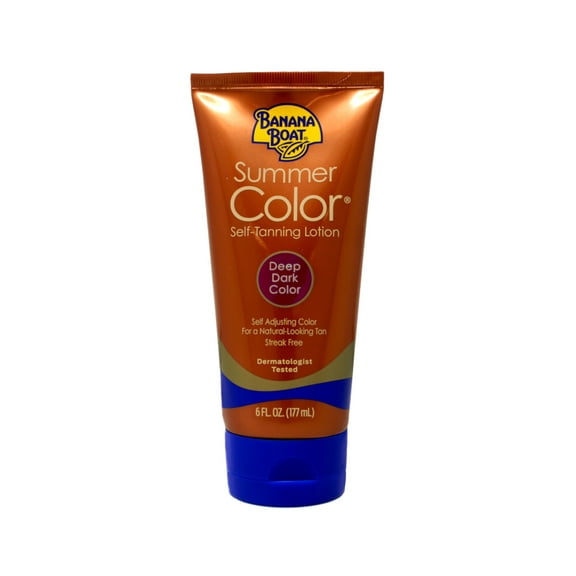 Banana Boat Summer Color Sunless Lotion, Deep Dark, 6 Fluid Ounces