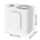thumbnail image 4 of Mini Ventilador Cintura Con Carga USB Pantalla Digital Clip para Campaña Al Aire Libre () Blanco, 4 of 6