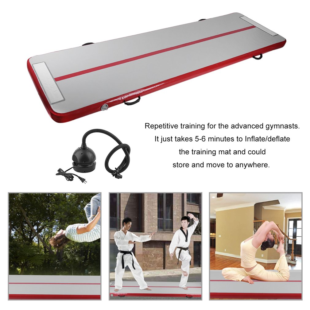 Inflatable Gymnastics Tumbling Mat Inflatable Air Track Home Air Floor