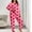 #40Pink, variant on Byworldtasic Womens Plus Size Pajamas Sets Women's Comfy Long Sleeve Sleep Top Pants Print Pajama Set, 2-Piece, Sizes XL-5XL