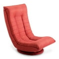 thumbnail image 7 of 360 Degree Swivel Folded Video Game Chair Floor Lazy Man Sofa Chair (Orange Red), 7 of 7