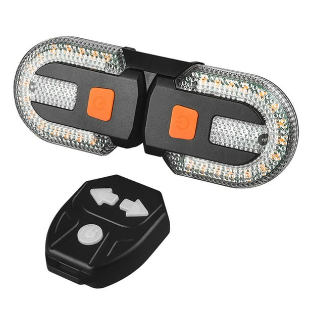 Accesorios para bicicletas Bicicleta impermeable 30lm 3 en 1 LED Control remoto Señal de giro Luz trasera MTB JShteea El nuevo