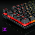 thumbnail image 5 of T-WOLF T-WOLF T20 Rainbow Backlit Gaming Keyboard with Spill-Resistant Design, 104 Keys, Ergonomic Layout, Compatible with Windows & Mac, Durable Frame, 7-Color LED, Dedicated Media Keys, 1.35m Cable, 5 of 5