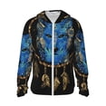 thumbnail image 1 of Fotbe Wolf Head And Dreamcatcher Chaqueta con Protección Solar UPF 50+ para Hombre y Mujer, Camisa con Capucha y Bolsillos-XX-Large, 1 of 7