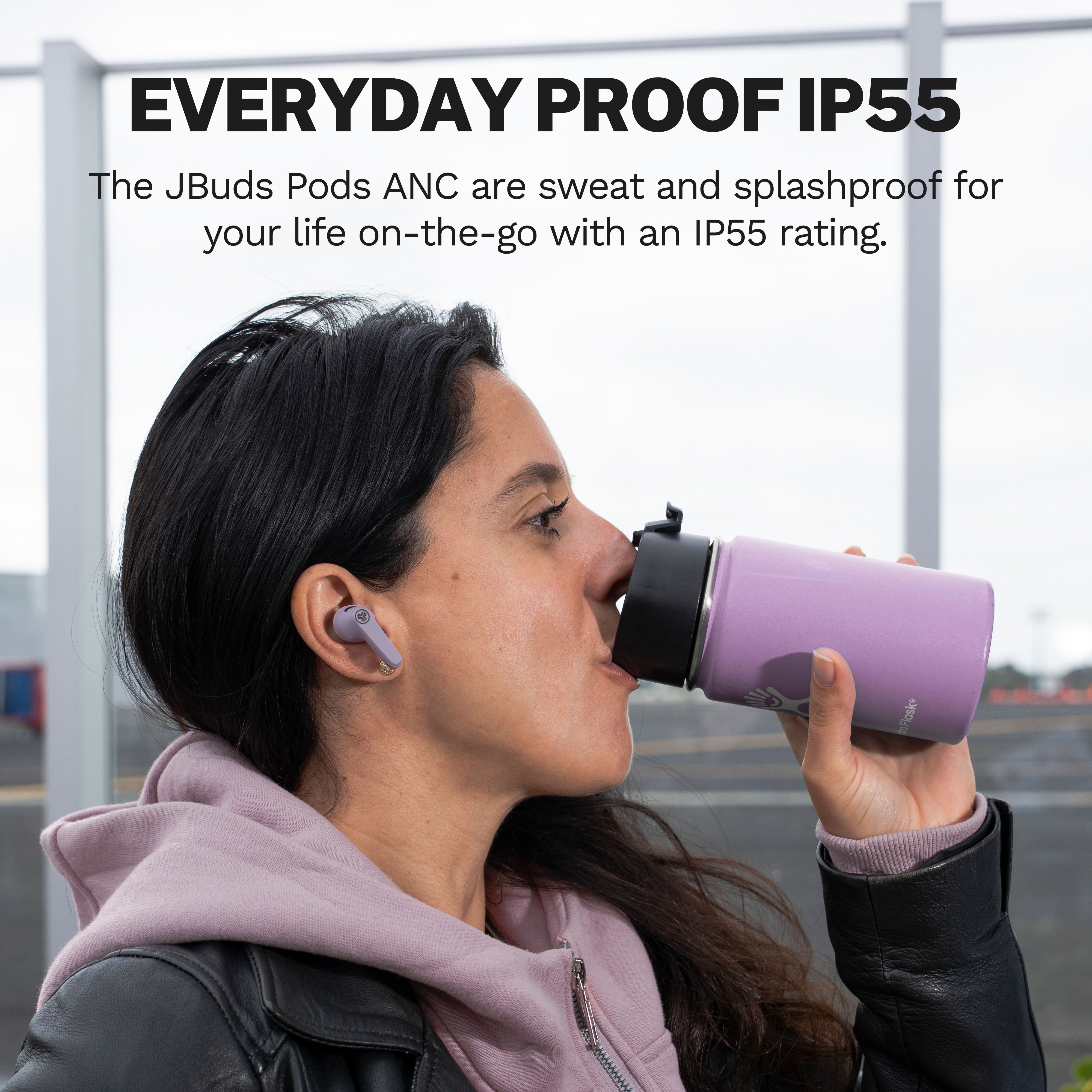 JLab JBuds Pods ANC True Wireless Earbuds - Mauve