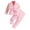 Pink, variant on Piomll Girls Matching Sets Autumn Bow Chiffon Sleeve Pants 2 Pcs Suit Casual Athletic Clothes