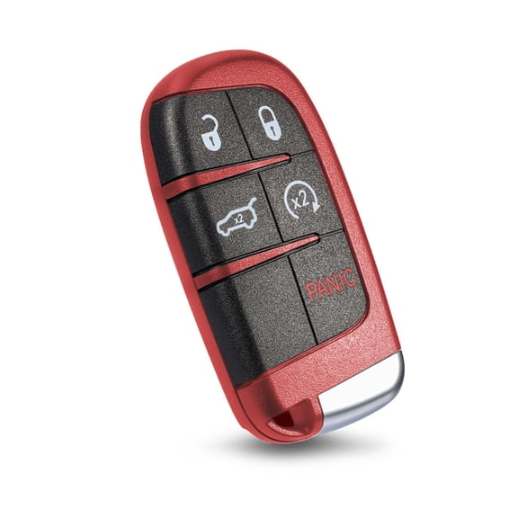 SUGUANGHUI Key Fob Shell Replacement Keyless Entry Remote Key Fit for Grand Cherokee Renegade RAM Durango Challenger Journey Dart (Red)