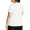 thumbnail image 4 of Champion Women's Plus Size Logo Graphic Short Sleeve V-Neck T-Shirt, 4 of 5