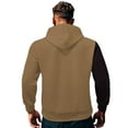 thumbnail image 6 of DAFPZW Mens Knitted Hoodies Color Block Sweatshirts 2025 Fall Long Sleeve Ribbed Knitwear Pullover Casual Hoodie with Pocket, 6 of 6