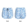 thumbnail image 5 of Lsque Winter Paisley Pattern Printed Women's Running Shorts with Liner Pockets,Elastic Quick Dry Workout Athletic Gym Yoga Shorts,Womens High Waist Shorts-Large, 5 of 9