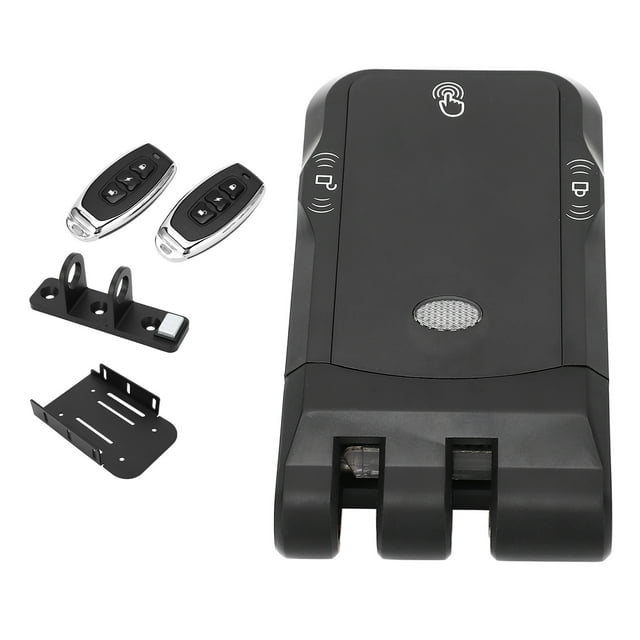 Cerradura De Control Remoto Invisible, Bloqueo Automático Inductivo Alarma De Batería Baja Cerradura Electrónica Inalámbrica Sin Llave Dual Anti Palanca Para El Hogar