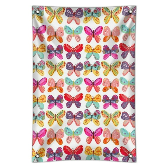 Colorful Butterflies Home Business Office Sign