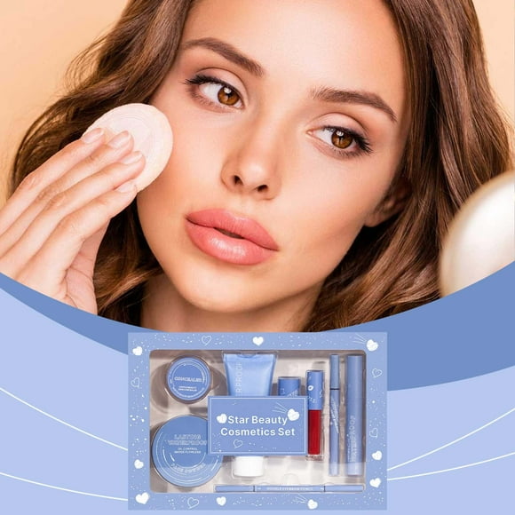 Pompotops Beauty Products Clearance,Women Beauty Gifts,Heart To Heart Beauty 8-piece Set Gift Box for Lover To Wife 60g 2ml