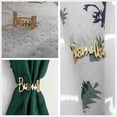thumbnail image 3 of Servilleteros - Juego de 6 servilleteros metálicos con letras Bismillah, hebillas para servilletas, decoración de mesa para bodas y fiestas, 3 of 5