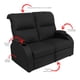 thumbnail image 3 of Reclinable doble srt-284.5 portavasos sport, Atlas del Descanso color Negro, 3 of 8