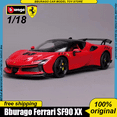 thumbnail image 2 of In Stock New 1:18 Ferrari Sf90 Xx Stradale Red Alloy Miniature Diecast Model Ferrari Sports Racing Car Toys Kids Gift Red, 2 of 6