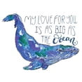 thumbnail image 3 of McGuire, Catherine 18x15 Black Modern Framed Museum Art Print Titled - Whale Love II, 3 of 5