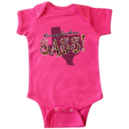 

Inktastic Texas Kiss my Southern Sass! in Leopard Print Gift Baby Girl Bodysuit