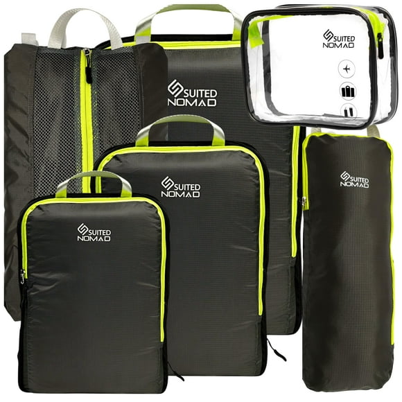 Set de cubos para embalaje de viaje, organizador ultraligero SUITEDNOMAD
