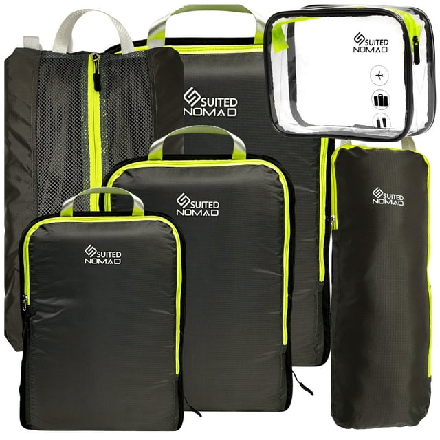 Set de cubos para embalaje de viaje, organizador ultraligero SUITEDNOMAD
