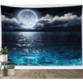 thumbnail image 3 of Tapiz de Pared LB Luna Océano 150x100 cm Cielo Nocturno, 3 of 7