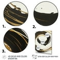 thumbnail image 3 of Designart Black And Gold Curves I Canvas Wall Art, 3 of 5