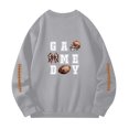 thumbnail image 3 of Wyzesi Sweatshirts en Coton Garçon Mode Rugby Décontracté Impression 3D Manches Longues Pull à Capuche, 3 of 4